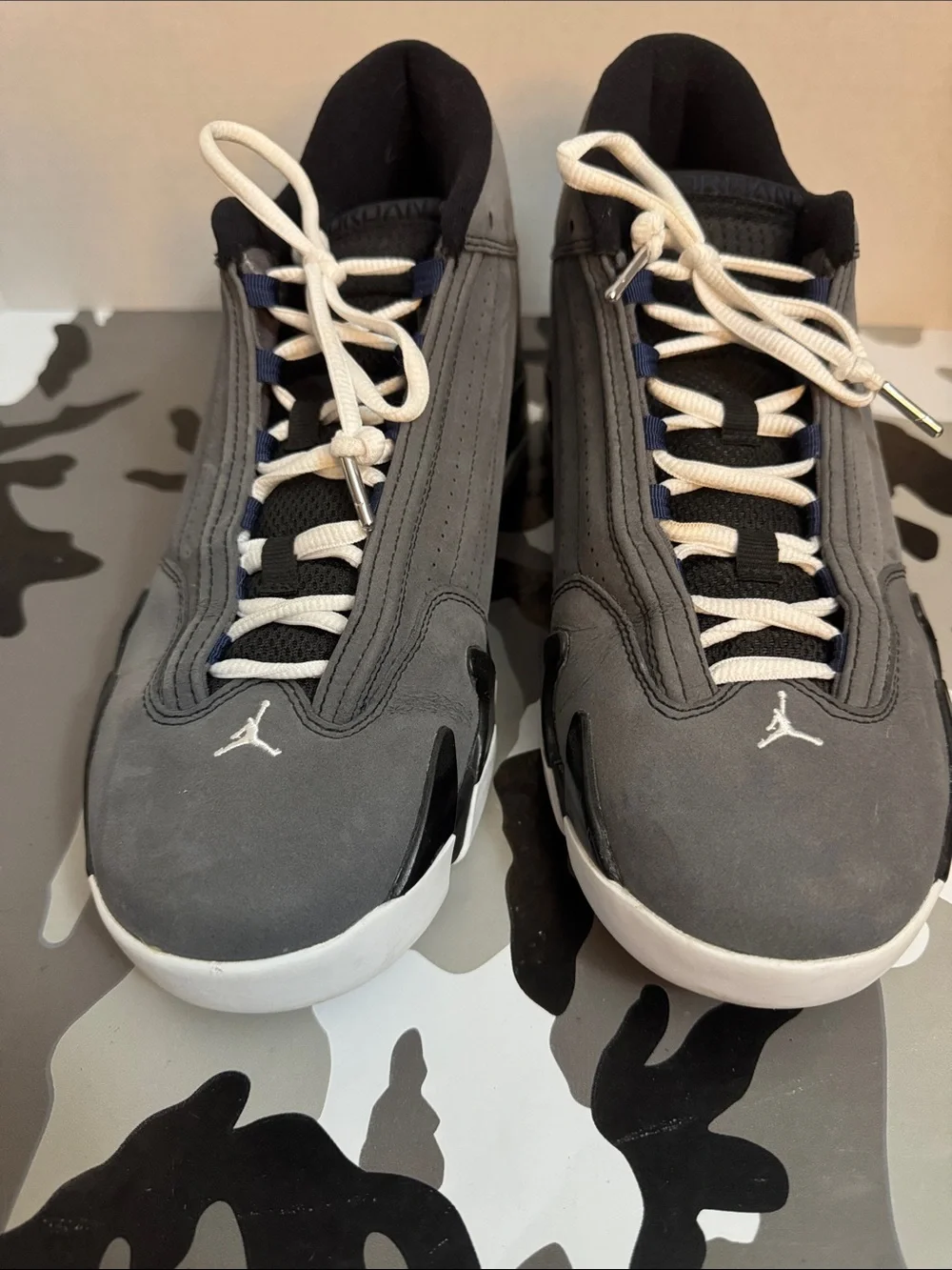 Jordan Men's Low-Top Sneakers in Grey, Black & White